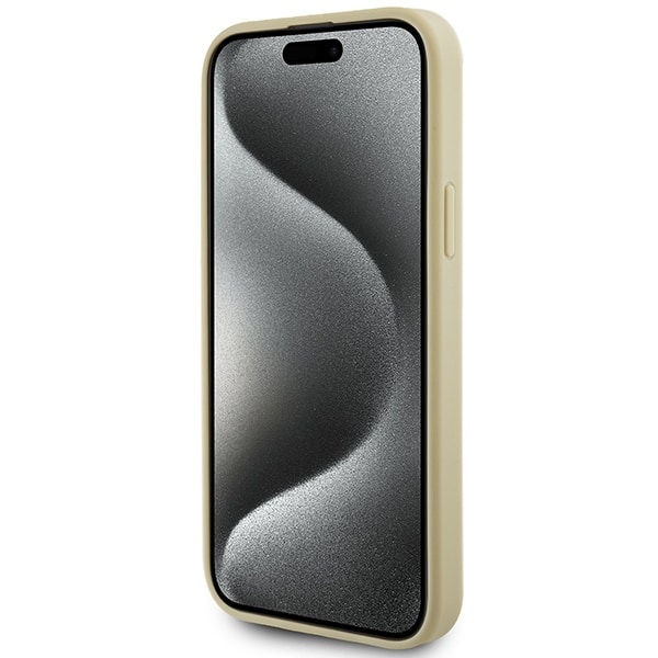 Guess Strass Metal Logo - θήκη για Apple iPhone 15 Plus - Χρυσό - Image 5