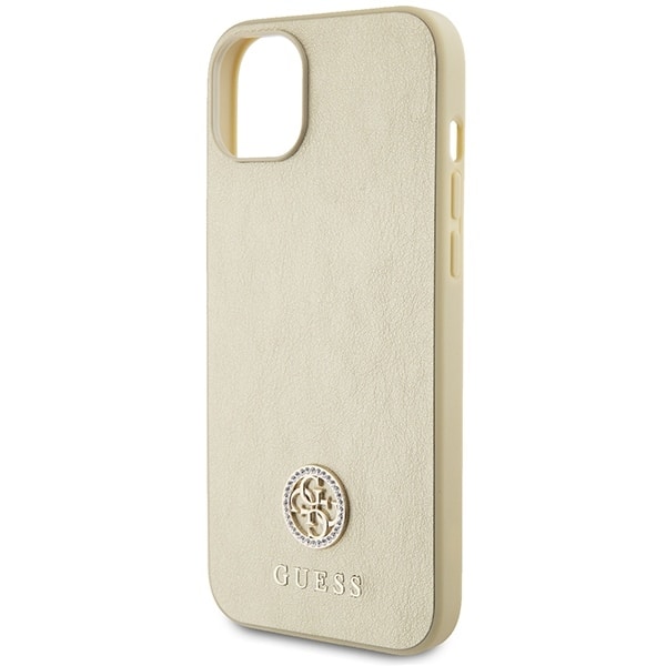 Guess Strass Metal Logo - θήκη για Apple iPhone 15 Plus - Χρυσό - Image 6