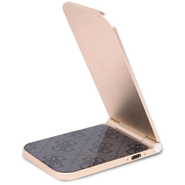 Guess składana ład. indukcyjna 2w1 GUDCFAL4PEGK 15W μαύρο/black 4G Pattern MagSafe - Image 3
