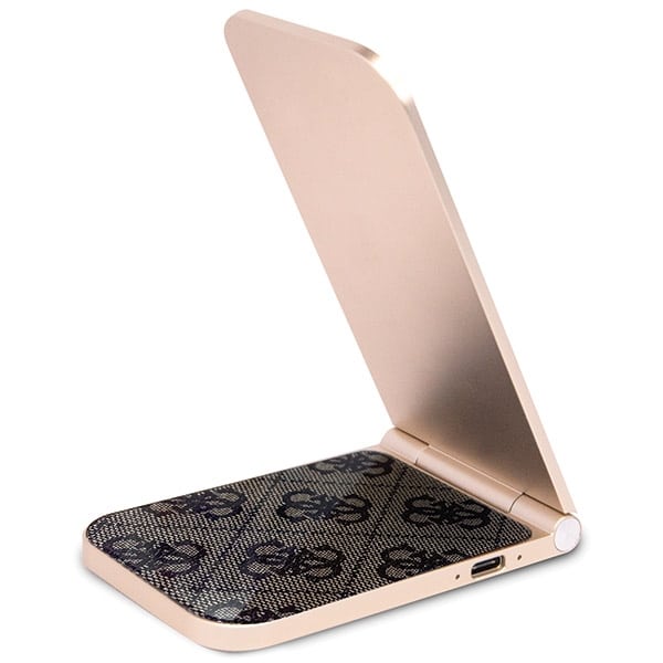Guess ασύρματος φορτιστής MagSafe GUDCFAL4PEGW 15W καφέ/brown 4G Pattern MagSafe - Image 3