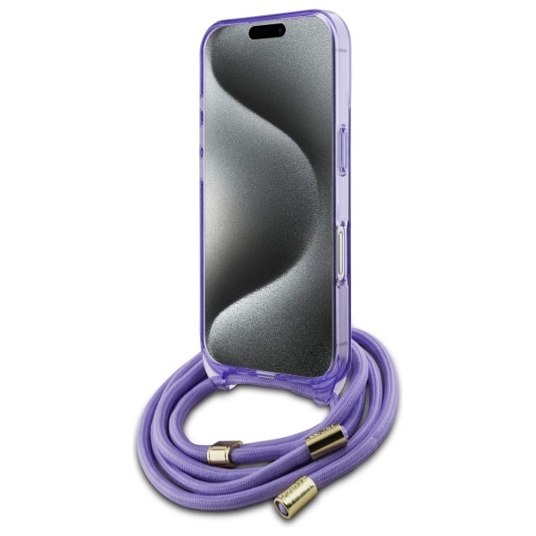 Guess Crossbody Cord Script MagSafe - θήκη για Apple iPhone 16 - Μωβ - Image 4