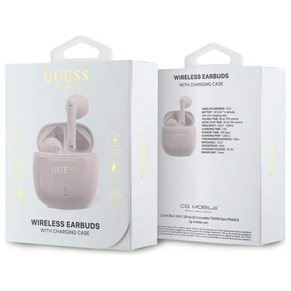Guess ακουστικά Bluetooth GUTWSJ14ESGP - Ροζ - Image 4