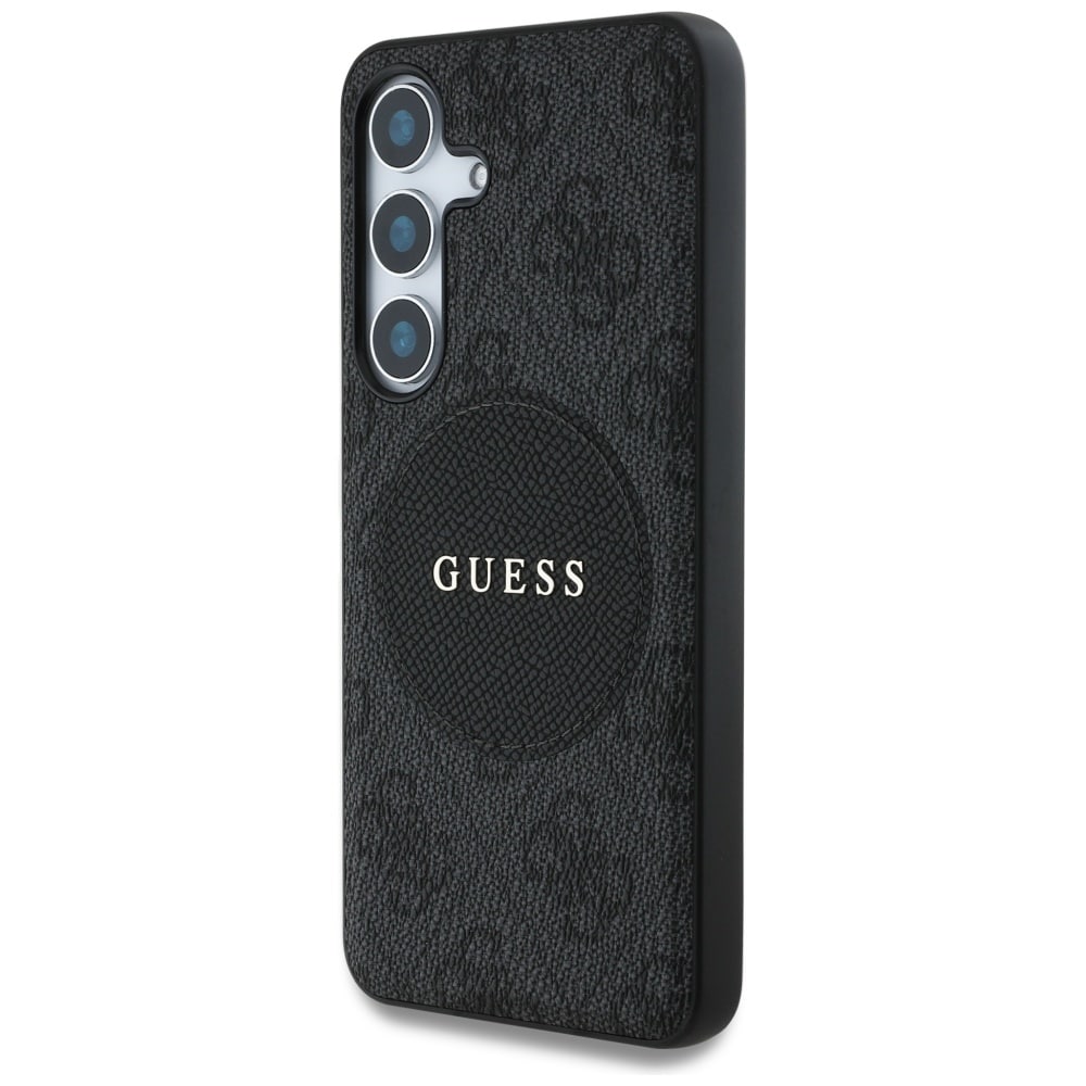Guess Round Patch Classic Logo MagSafe - θήκη για Samsung Galaxy S25+ - Μαύρο - Image 2