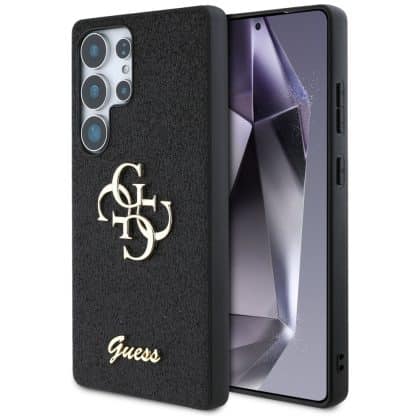 Guess Glitter Fixed Big - θήκη για Samsung Galaxy S25 Ultra - Μαύρο