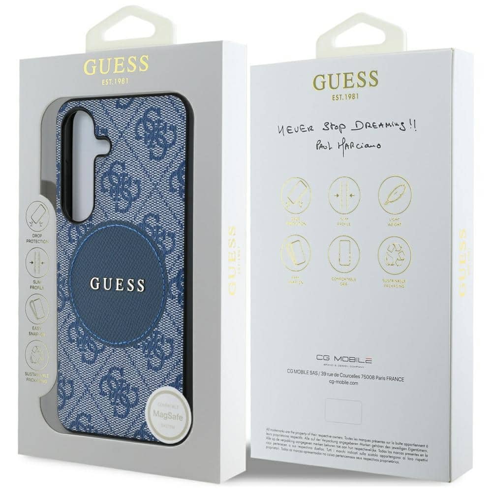 Guess Round Patch Classic Logo MagSafe - θήκη για Samsung Galaxy S25+ - Μπλε - Image 8