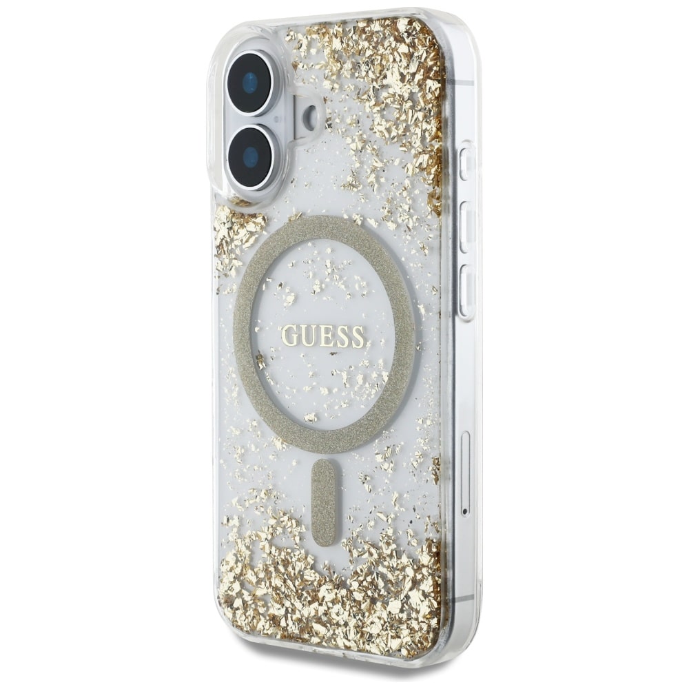 Guess - Resin Bottom Glitter - Apple iPhone 16 - Χρυσό - Image 2