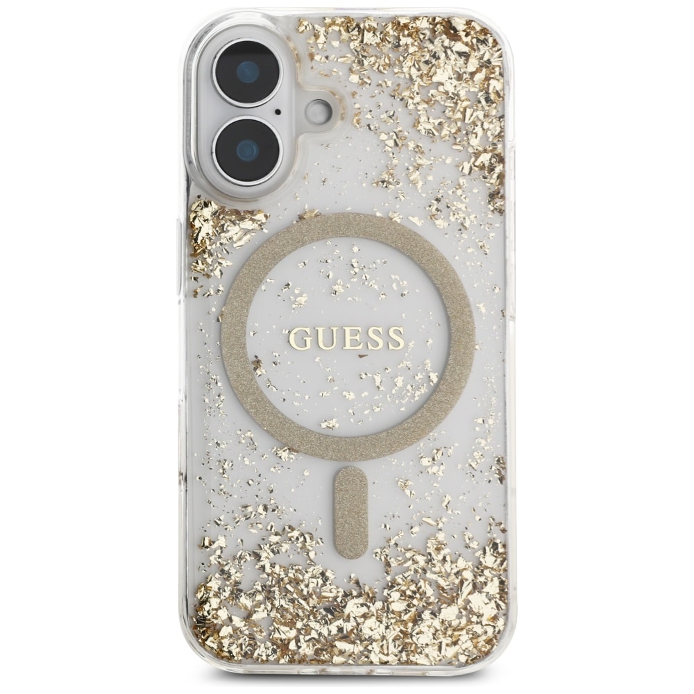 Guess - Resin Bottom Glitter - Apple iPhone 16 - Χρυσό - Image 3