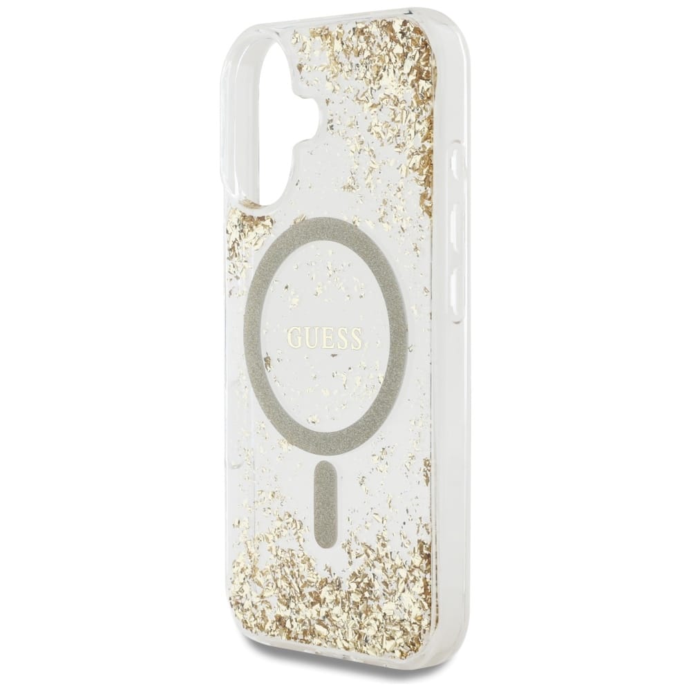 Guess - Resin Bottom Glitter - Apple iPhone 16 - Χρυσό - Image 6