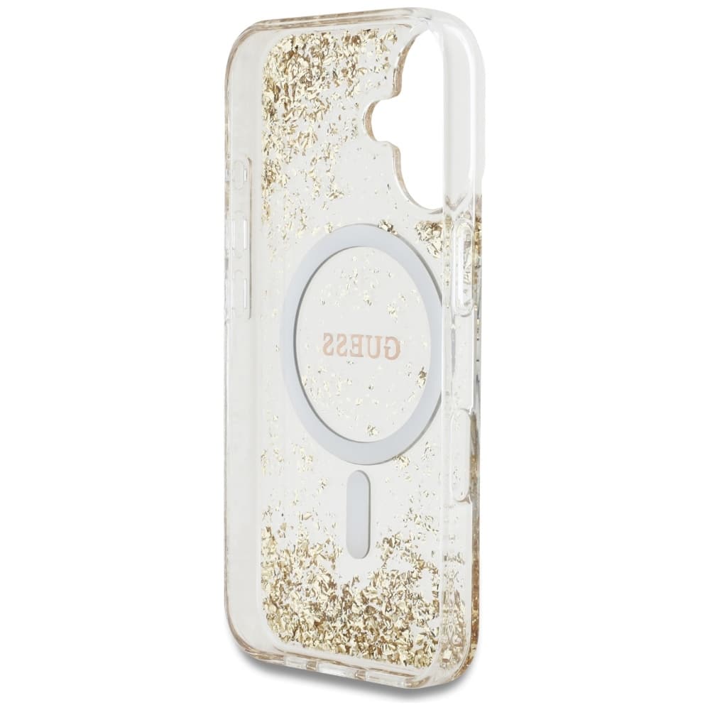 Guess - Resin Bottom Glitter - Apple iPhone 16 - Χρυσό - Image 7