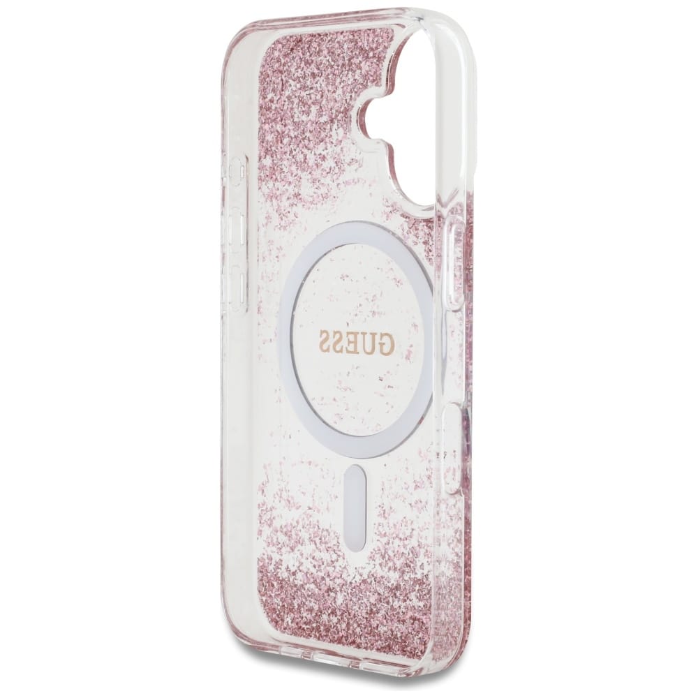 Guess - Resin Bottom Glitter - Apple iPhone 16 - Ροζ - Image 7