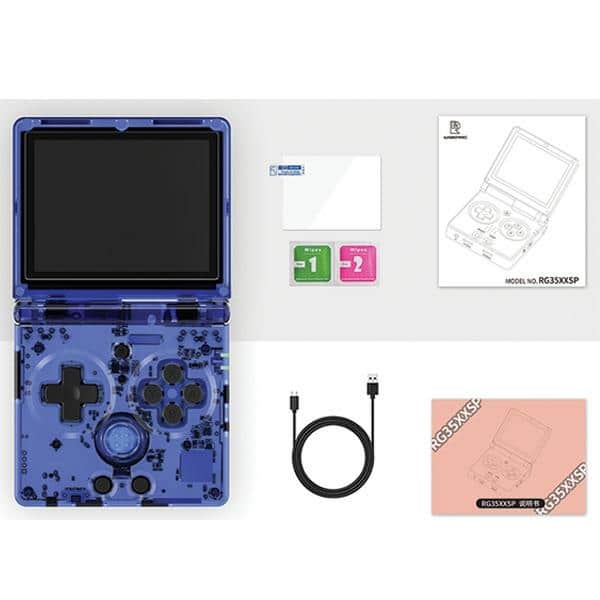 Anbernic κονσόλα RG35XXSP διαφανές μπλε (emulator) - Image 10