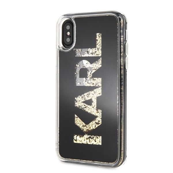Karl Lagerfeld Karl logo Glitter - Apple iPhone XS - Μαύρο - Image 2