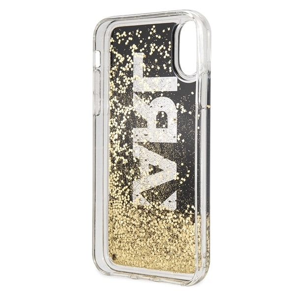 Karl Lagerfeld Karl logo Glitter - Apple iPhone XS - Μαύρο - Image 4