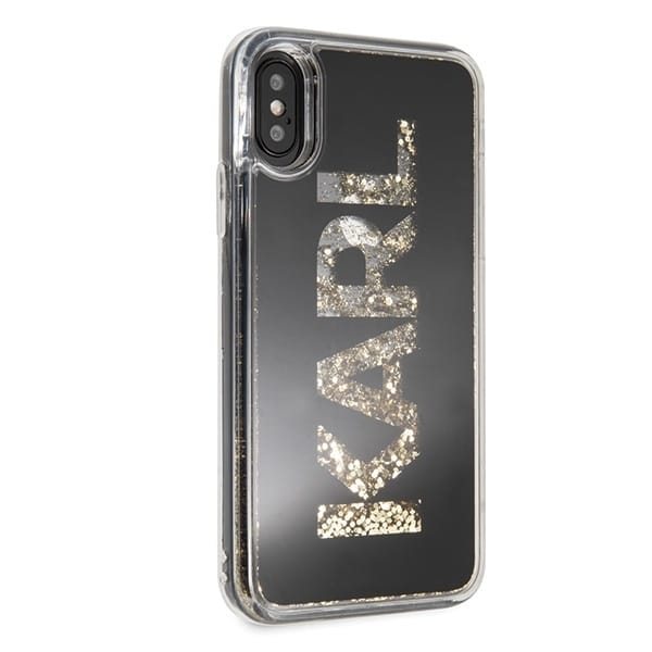 Karl Lagerfeld Karl logo Glitter - Apple iPhone XS - Μαύρο - Image 5