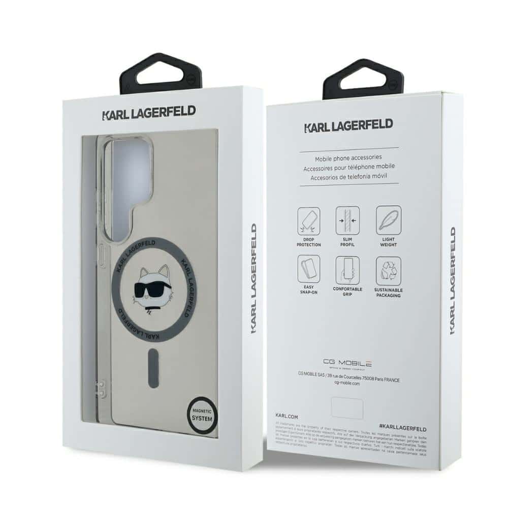Karl Lagerfeld Choupette Head Printed Logo MagSafe - θήκη για Samsung Galaxy S25 Ultra - Μαύρο - Image 8