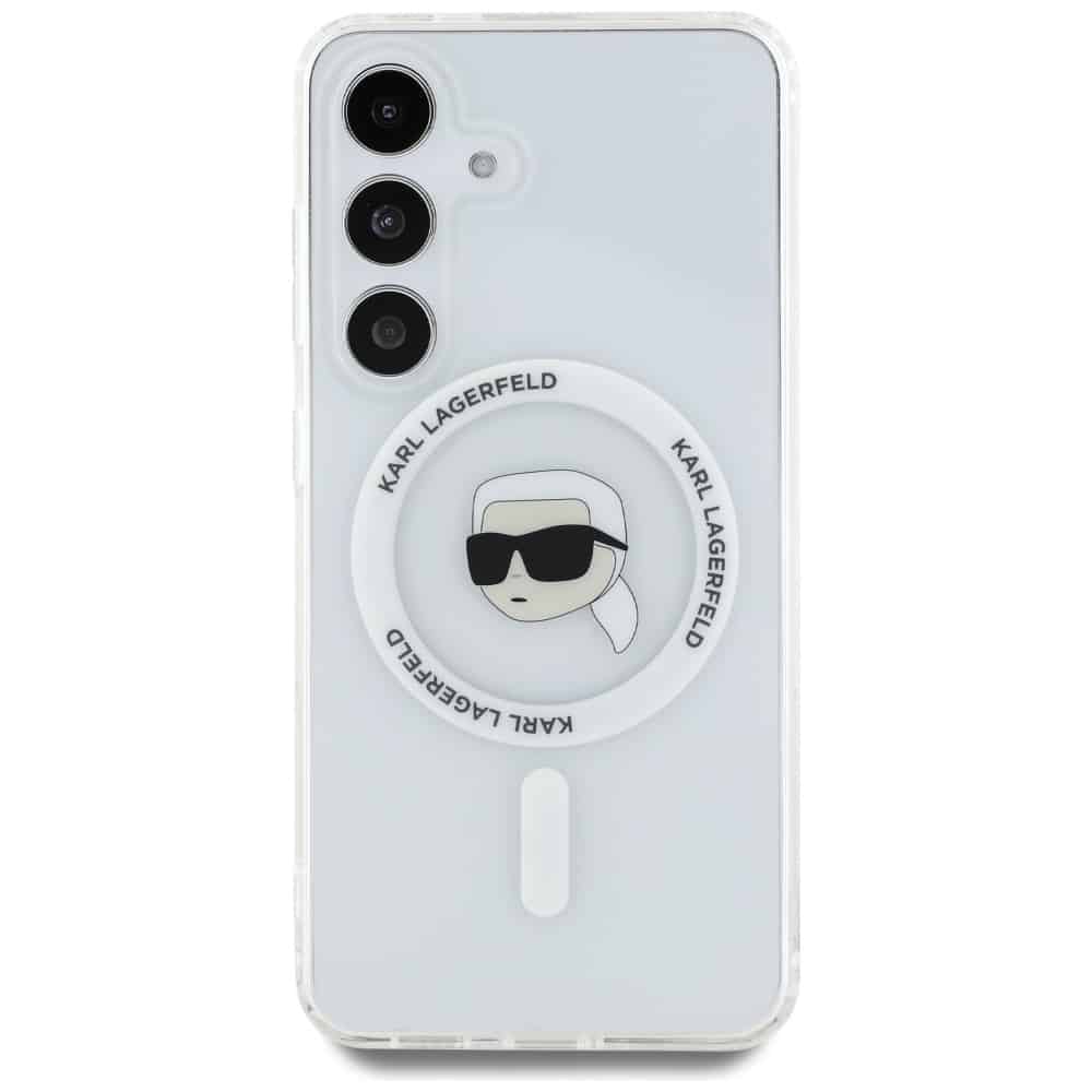Karl Lagerfeld Karl Head Printed Logo MagSafe - θήκη για Samsung Galaxy S25 - Λευκό - Image 3