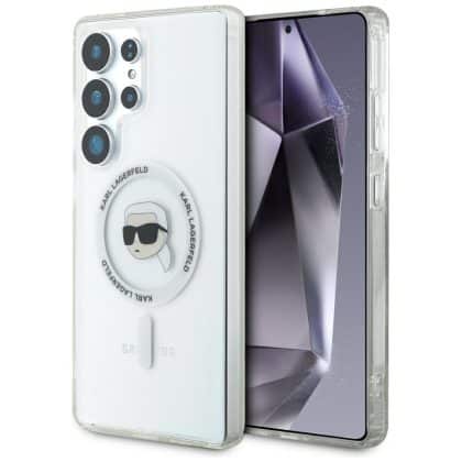 Karl Lagerfeld Karl Head Printed Logo MagSafe - Samsung Galaxy S25 Ultra - Λευκό