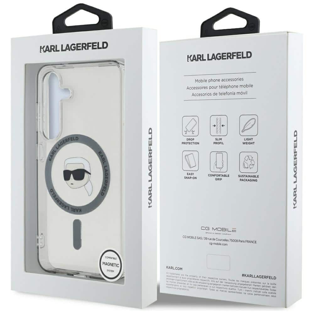 Karl Lagerfeld Karl Head Printed Logo MagSafe - θήκη για Samsung Galaxy S25 - Μαύρο - Image 8