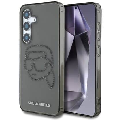 Karl Lagerfeld Rhinestones Karl Head Logo - θήκη για Samsung Galaxy S25 - Μαύρο