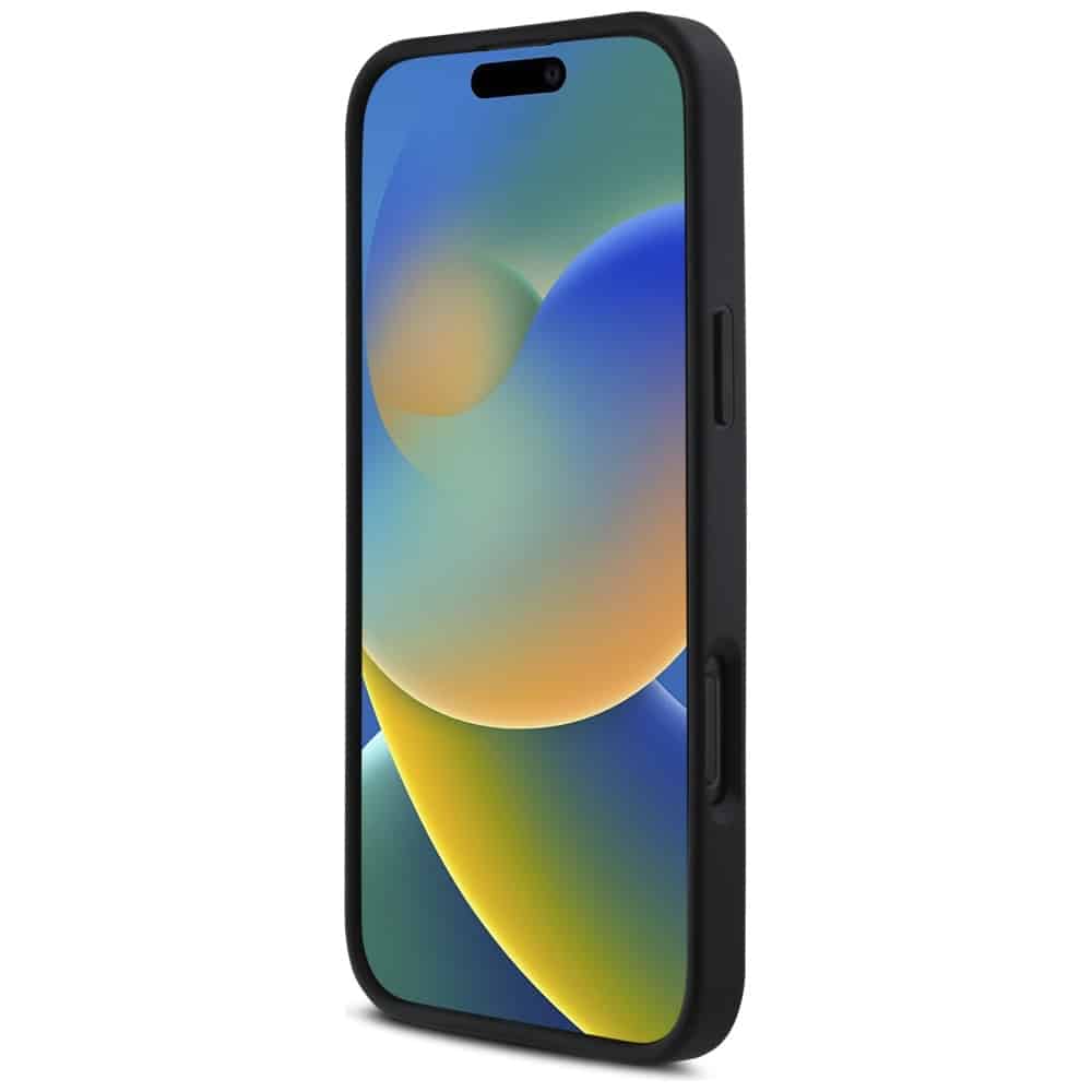 Karl Lagerfeld HC 3D Rubber Elongated Glitter - θήκη για Apple iPhone 16 Pro - Μαύρο - Image 5