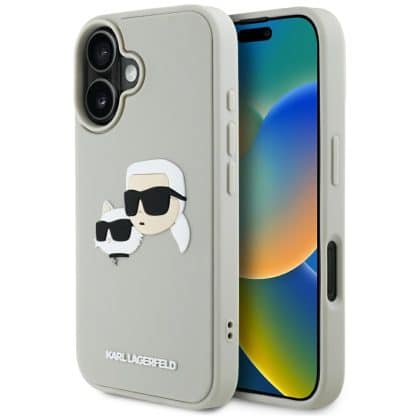 Karl Lagerfeld 3D Rubber Double Heads - θήκη για Apple iPhone 16 - Πολύχρωμο