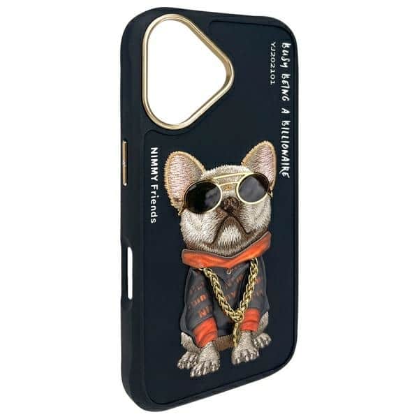 Nimmy Glasses Cool Dog - θήκη για Apple iPhone 16 - Μαύρο - Image 4