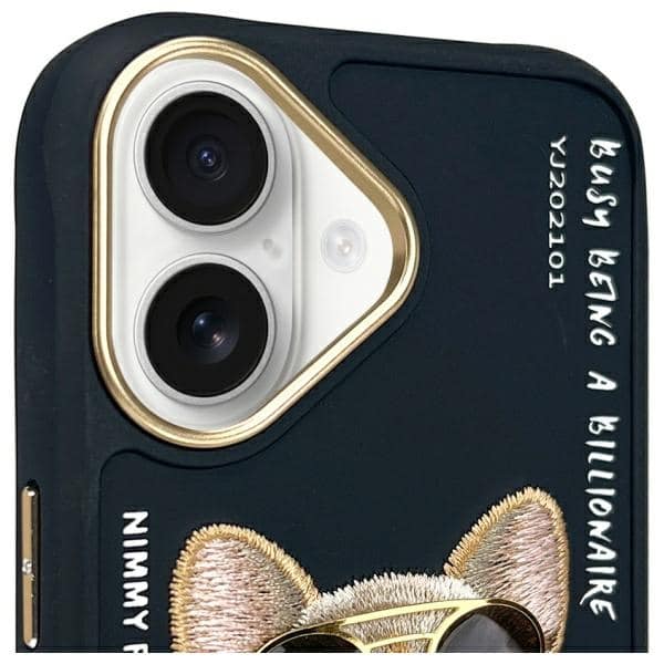 Nimmy Glasses Cool Dog - θήκη για Apple iPhone 16 - Μαύρο - Image 3