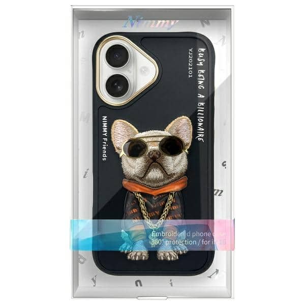 Nimmy Glasses Cool Dog - θήκη για Apple iPhone 16 - Μαύρο - Image 11