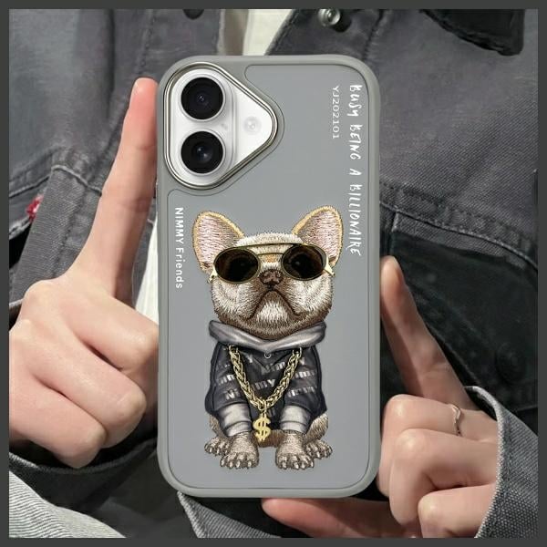 Nimmy Glasses Cool Dog - θήκη για Apple iPhone 16 - Γκρι - Image 10