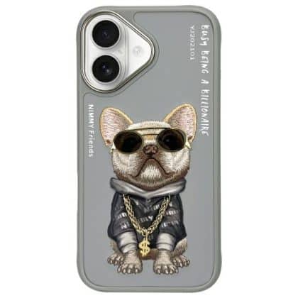 Nimmy Glasses Cool Dog - θήκη για Apple iPhone 16 - Γκρι