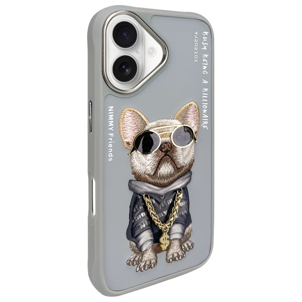 Nimmy Glasses Cool Dog - θήκη για Apple iPhone 16 - Γκρι - Image 2