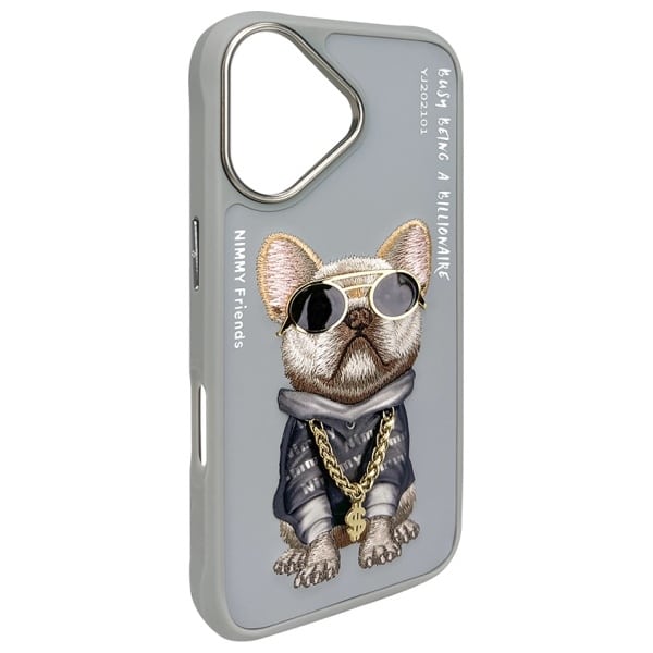 Nimmy Glasses Cool Dog - θήκη για Apple iPhone 16 - Γκρι - Image 4