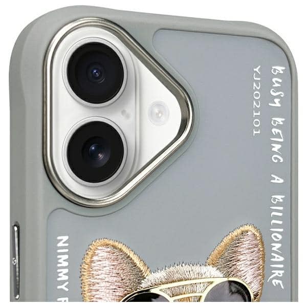 Nimmy Glasses Cool Dog - θήκη για Apple iPhone 16 - Γκρι - Image 3