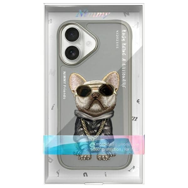 Nimmy Glasses Cool Dog - θήκη για Apple iPhone 16 - Γκρι - Image 11