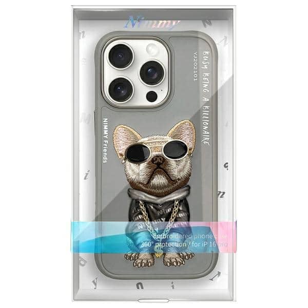 Nimmy Glasses Cool Dog - θήκη για Apple iPhone 16 Pro - Γκρι - Image 9