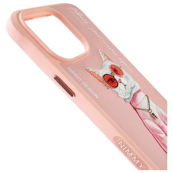 Nimmy Glasses Cool Cat - θήκη για Apple iPhone 15 Pro - Ροζ - Image 4