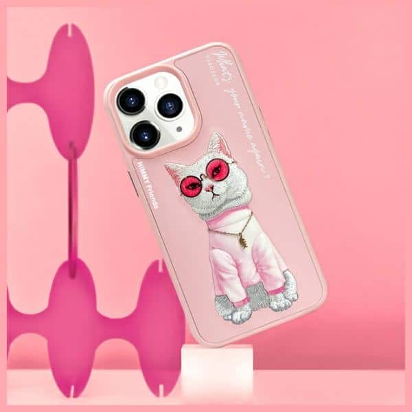 Nimmy Glasses Cool Cat - θήκη για Apple iPhone 15 Pro - Ροζ - Image 10