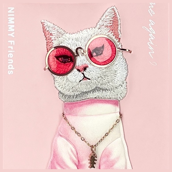 Nimmy Glasses Cool Cat - θήκη για Apple iPhone 16 Pro Max - Ροζ - Image 7