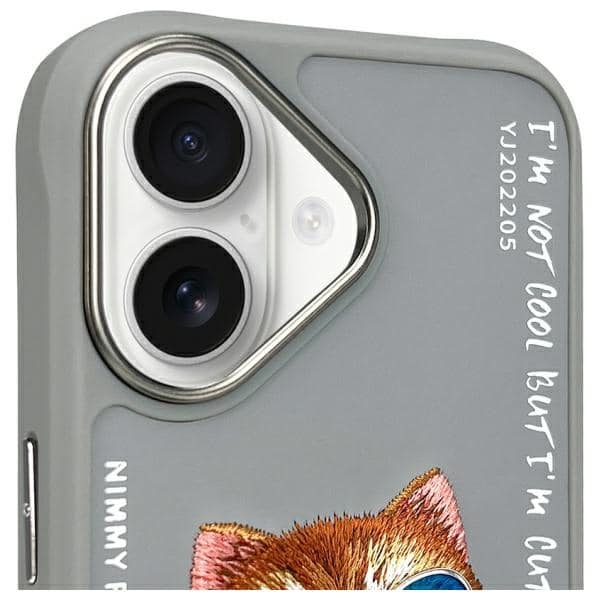 Nimmy Glasses Cool Cat - θήκη για Apple iPhone 16 - Γκρι - Image 3