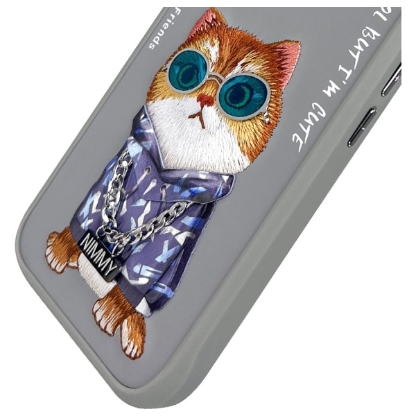 Nimmy Glasses Cool Cat - θήκη για Apple iPhone 16 - Γκρι - Image 7