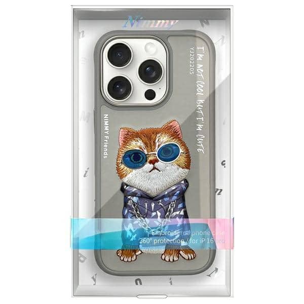 Nimmy Glasses Cool Cat - θήκη για Apple iPhone 16 Pro Max - Γκρι - Image 9