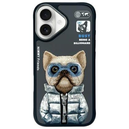 Nimmy Cool&Cute 2.0 Dog - θήκη για Apple iPhone 16 - Μαύρο