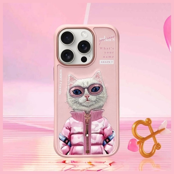 Nimmy Cool&Cute 2.0 Cat - θήκη για Apple iPhone 16 Pro - Ροζ - Image 8
