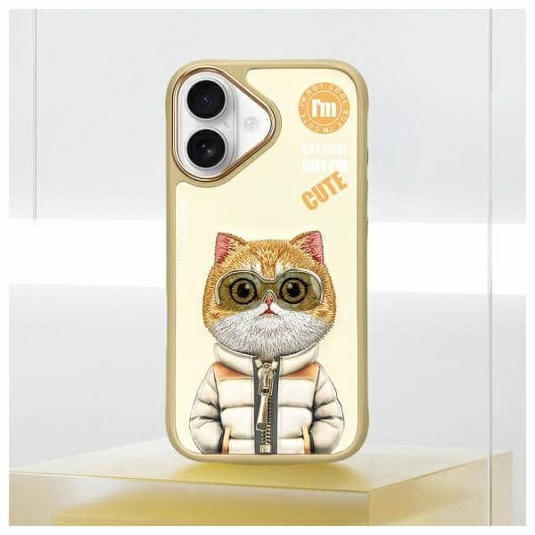 Nimmy Cool&Cute 2.0 Cat - θήκη για Apple iPhone 16 - Κίτρινο - Image 11