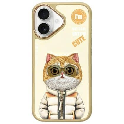 Nimmy Cool&Cute 2.0 Cat - θήκη για Apple iPhone 16 - Κίτρινο