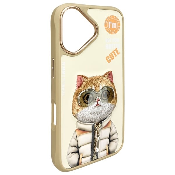 Nimmy Cool&Cute 2.0 Cat - θήκη για Apple iPhone 16 - Κίτρινο - Image 4