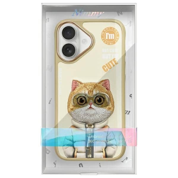 Nimmy Cool&Cute 2.0 Cat - θήκη για Apple iPhone 16 - Κίτρινο - Image 12