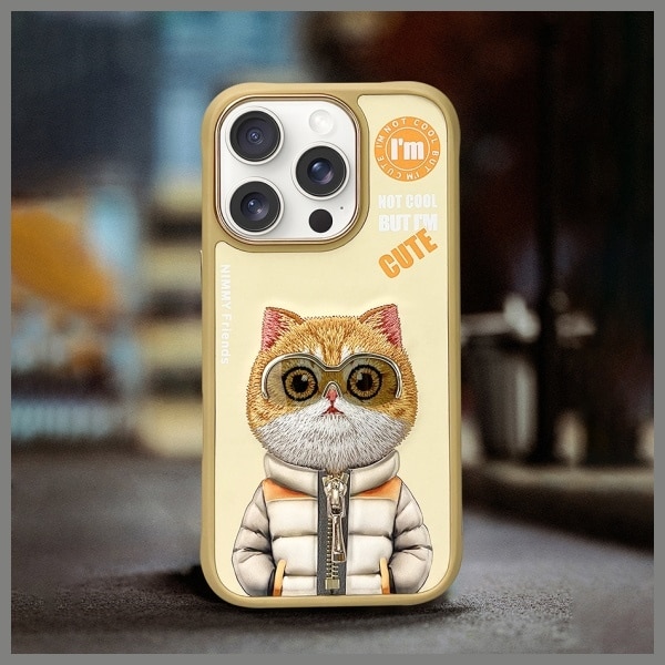 Nimmy Cool&Cute 2.0 Cat - θήκη για Apple iPhone 16 Pro Max - Κίτρινο - Image 8