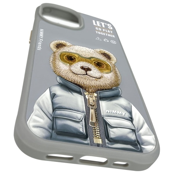 Nimmy - Cool&Cute 2.0 Bear - Apple iPhone 15 - Γκρι - Image 9