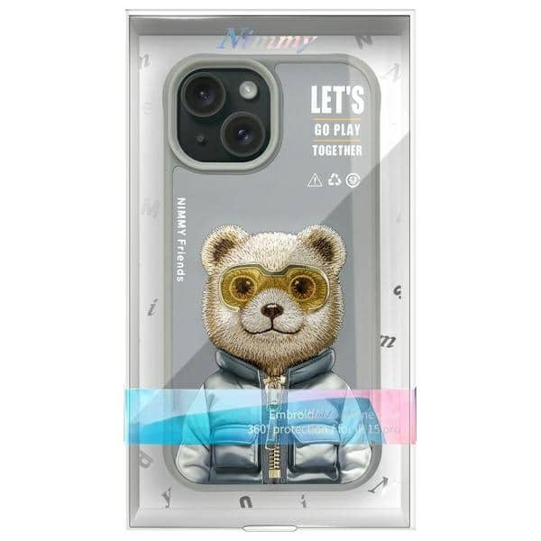 Nimmy - Cool&Cute 2.0 Bear - Apple iPhone 15 - Γκρι - Image 13